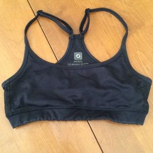Aerie f.i.t. Black Razorback Sports Bra XS